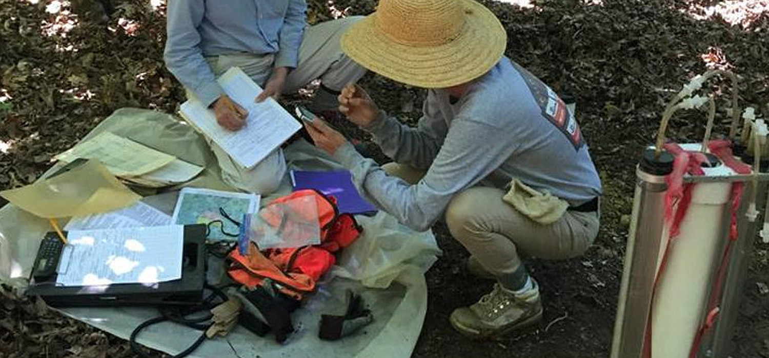 hydraulic conductivity testing in the field image
